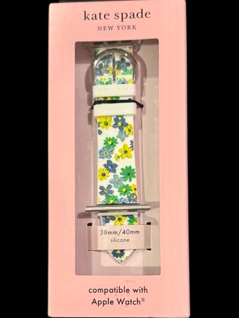 Kate Spade New York Apple Watch Floral Print Silicone Band - NWT